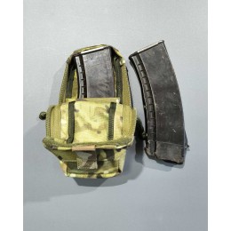 Закрытый подсумок под два магазина АК. Расцветка мультикам.