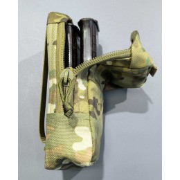 Закрытый подсумок под два магазина АК. Расцветка мультикам.