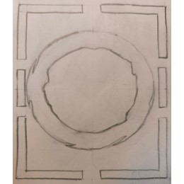 Шеврон (нашивка, патч).Изображение буквы O