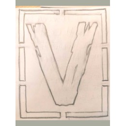 Шеврон (нашивка, патч).Изображение буквы V