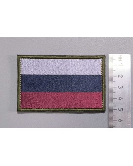 Шеврон (нашивка, патч). Флаг России полевой.