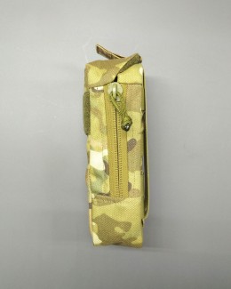 Закрытый подсумок под 2 магазина АК с патч-панелью. Расцветка мультикам.