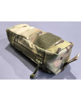 Закрытый подсумок под 2 магазина АК с патч-панелью. Расцветка мультикам.