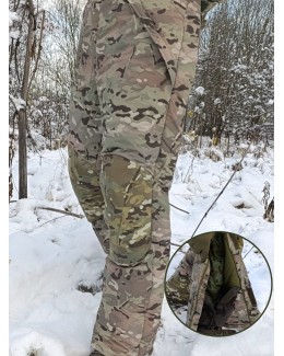 Брюки зимние Берсерк. Камуфляж Мультикам