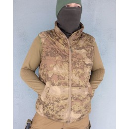 Жилетка мужская утеплённая. Камуфляж Ольха Осень.