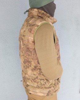 Жилетка мужская утеплённая. Камуфляж Ольха Осень.