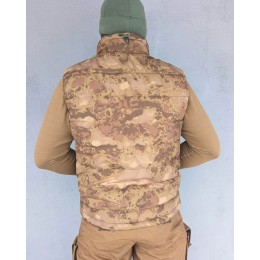 Жилетка мужская утеплённая. Камуфляж Ольха Осень.