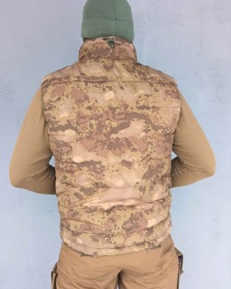 Жилетка мужская утеплённая. Камуфляж Ольха Осень.