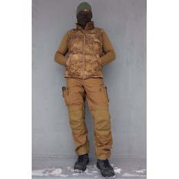 Жилетка мужская утеплённая. Камуфляж Ольха Осень.