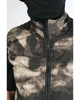 Жилетка мужская утеплённая. Камуфляж Ольха Чёрный.