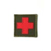 Тактический патч. Медицинский крест. Красный на хаки.
